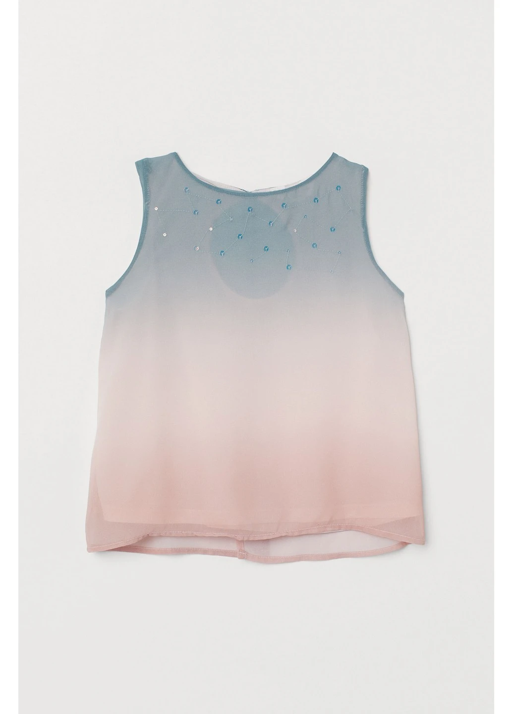 Розовая однотонная блузка H&M летняя