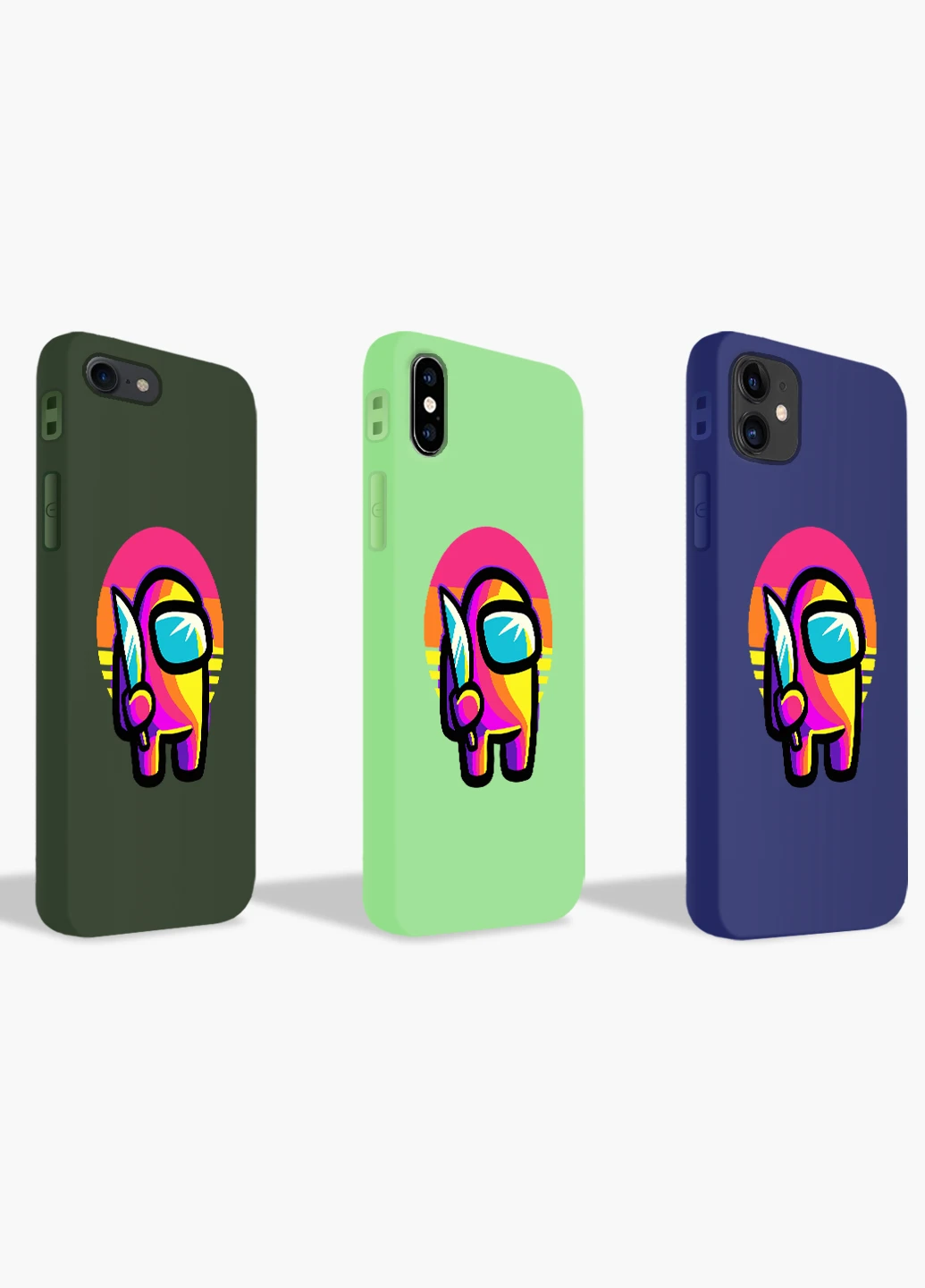 Чехол силиконовый Apple Iphone Xs Амонг Ас Красный (Among Us Red) (8938-2406) MobiPrint (219558950)