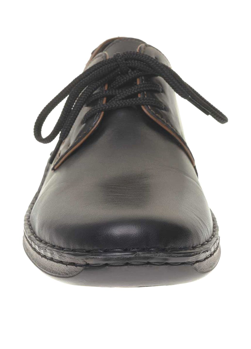 Черные кэжуал туфли Rieker на шнурках