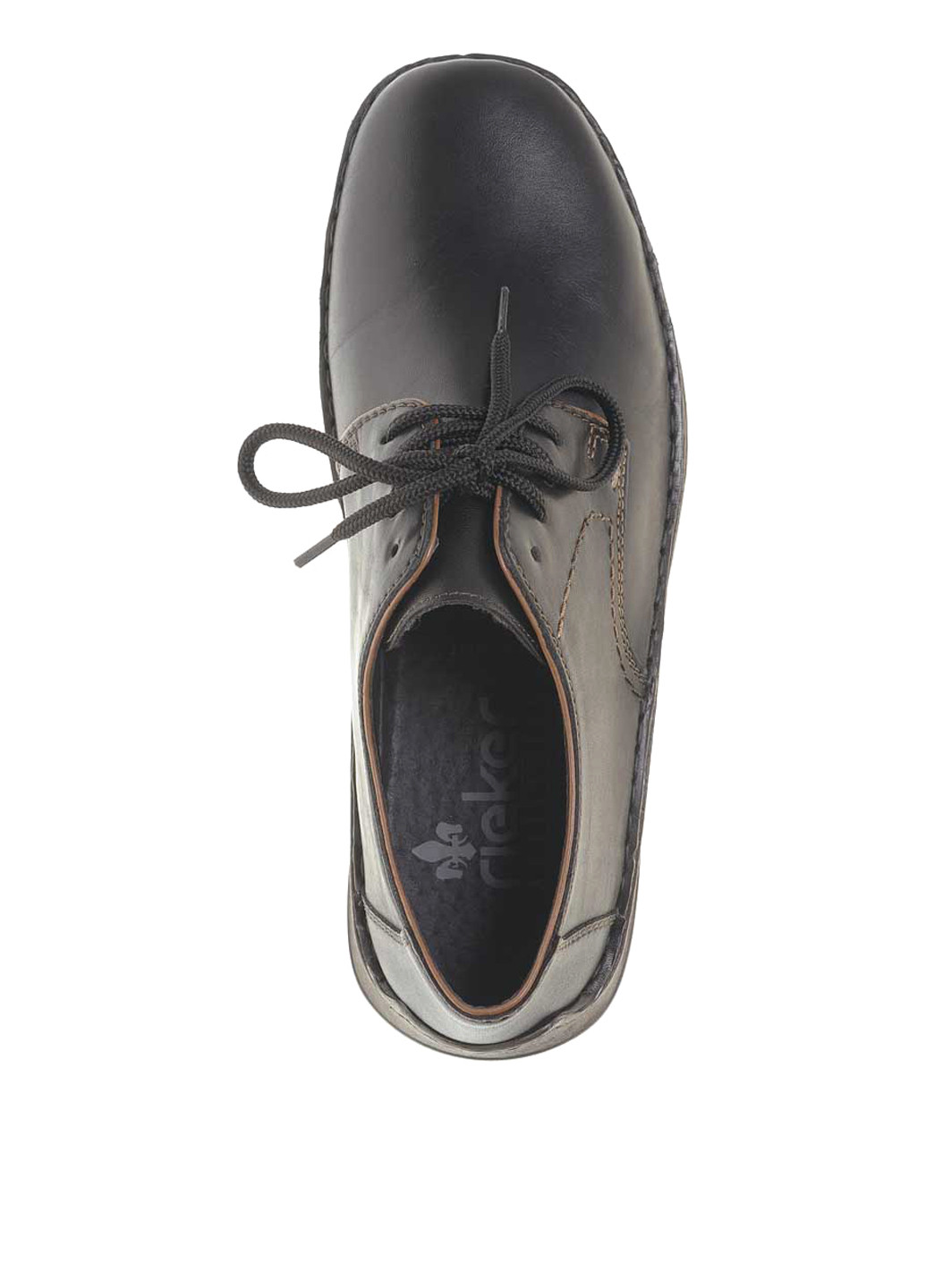 Черные кэжуал туфли Rieker на шнурках