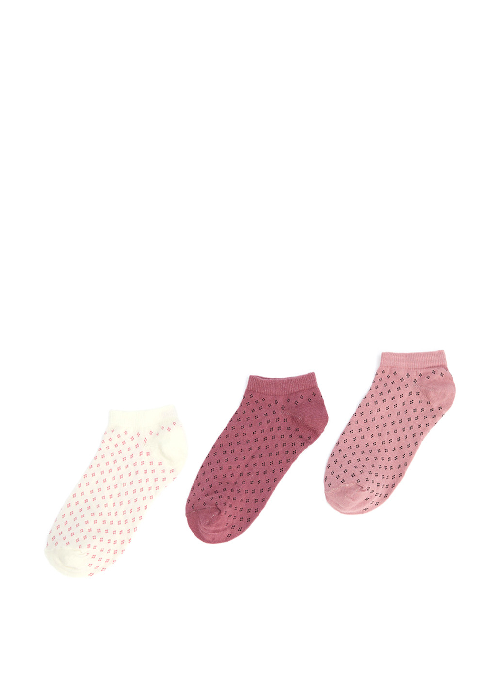 Носки (3 пары) DeFacto геометрические комбинированные повседневные