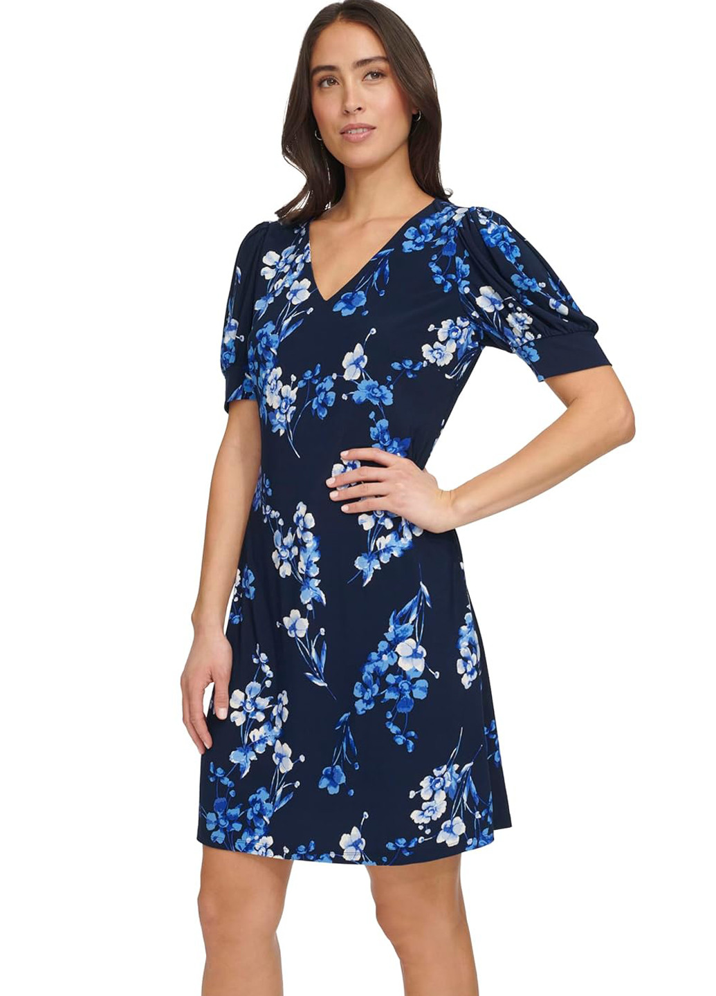 Синя кежуал сукня Tommy Hilfiger з квітковим принтом