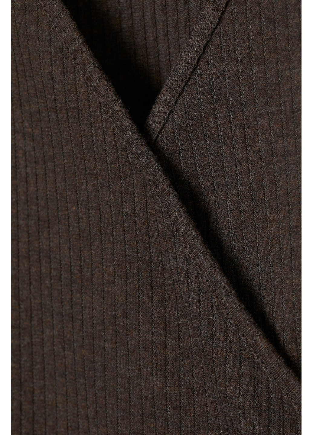 Кофта H&M однотонная тёмно-коричневая кэжуал