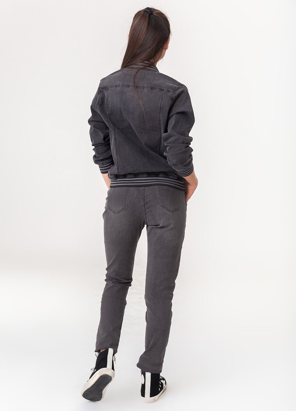 Темно-сіра демісезонна куртка Legend Jeans