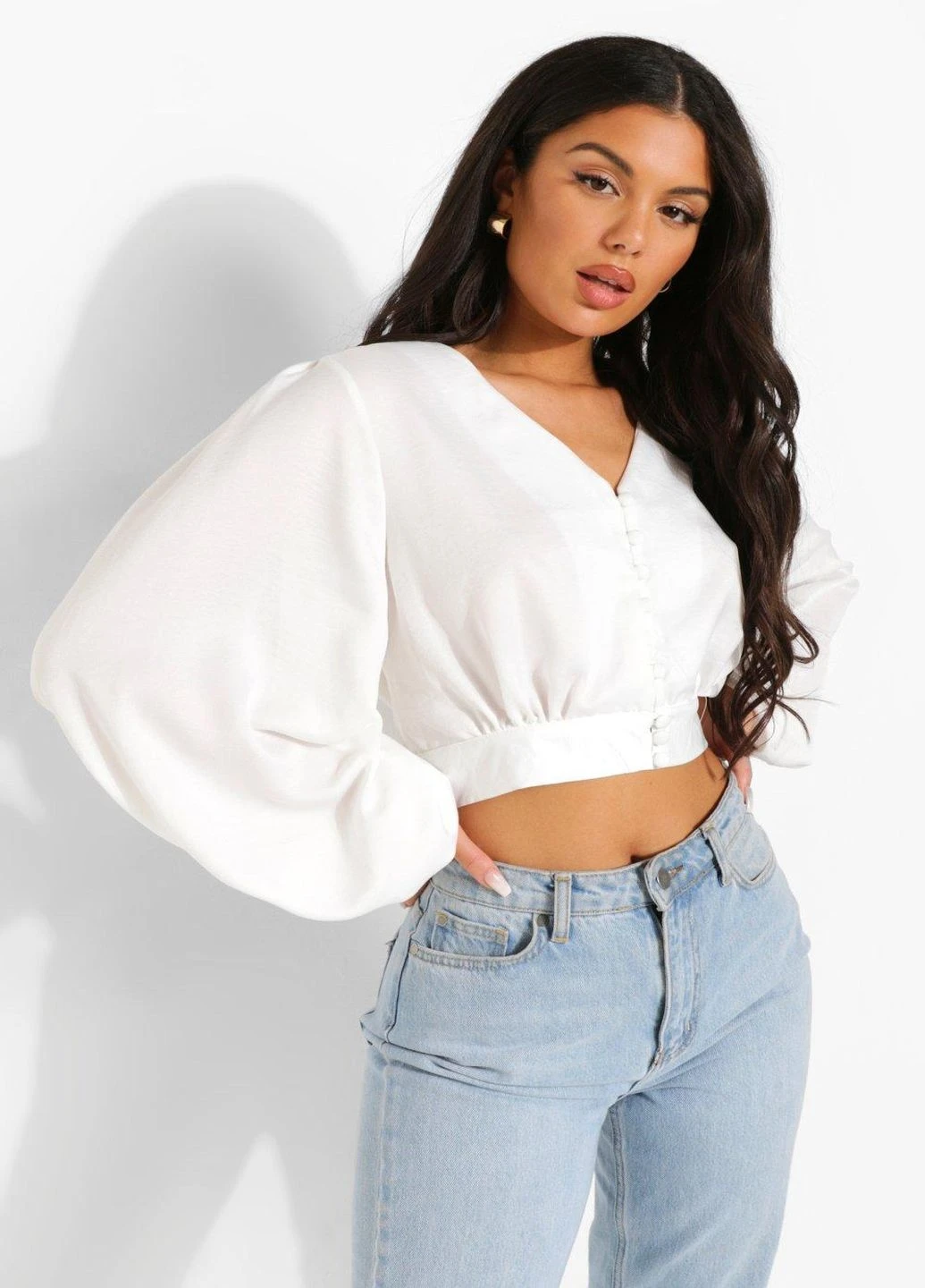 Біла блуза Boohoo