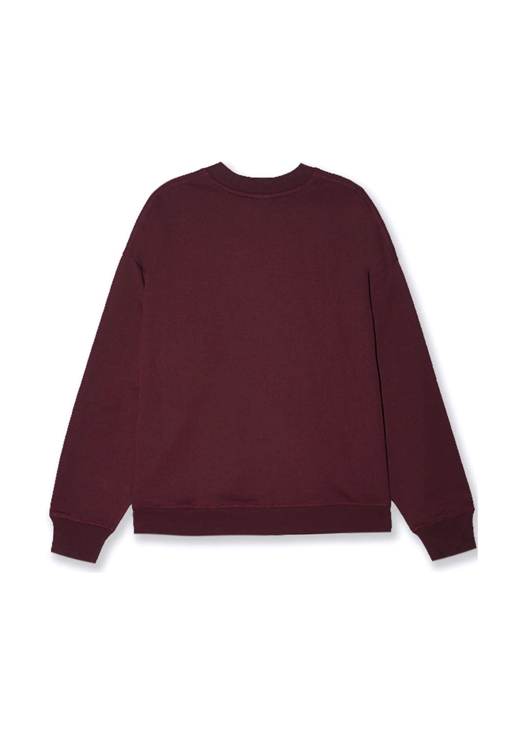 Бордовый свитшот Piazza Italia надпись без декора (362876111)