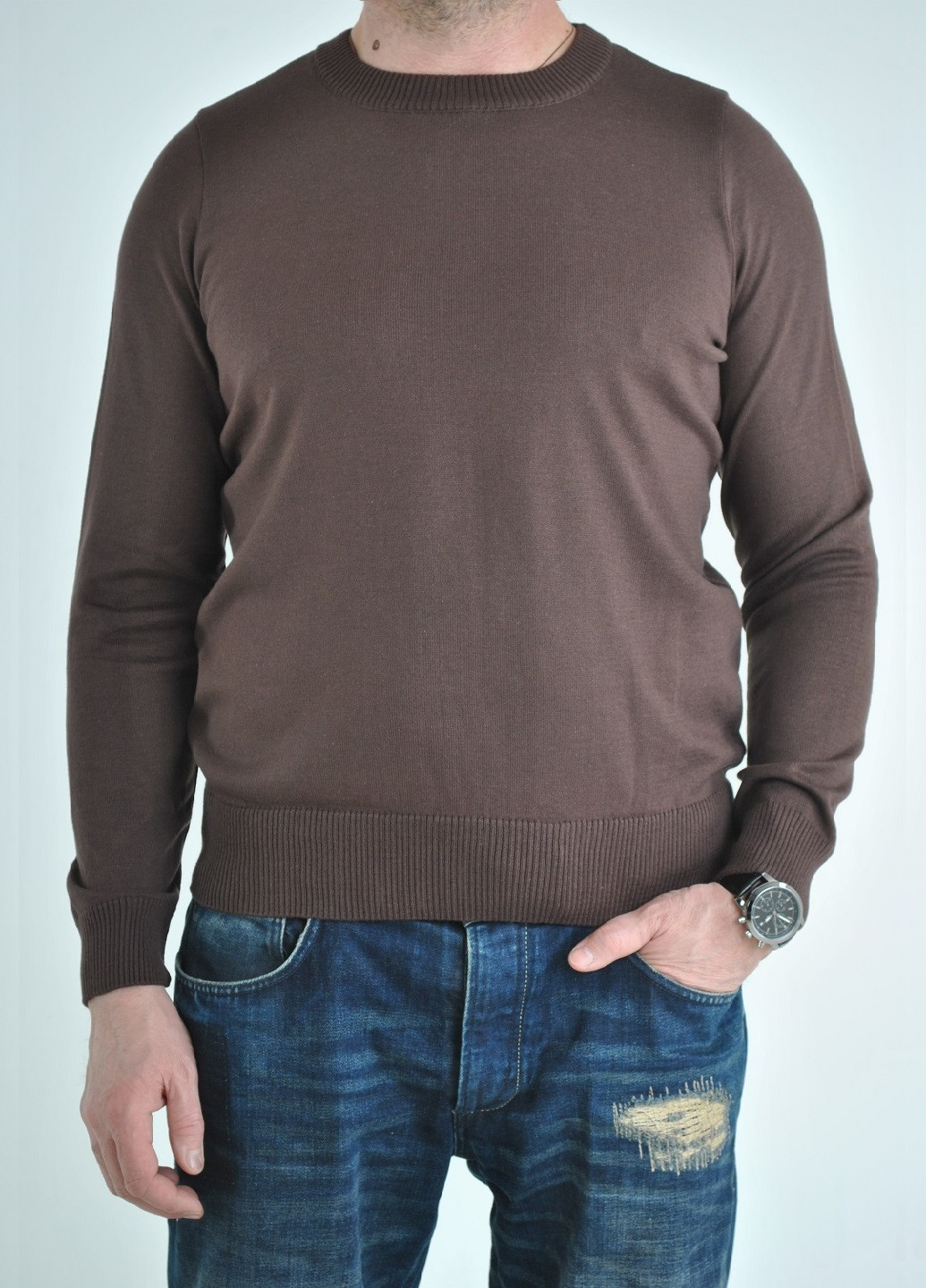 Темно-коричневий демісезонний джемпер джемпер Berta Lucci