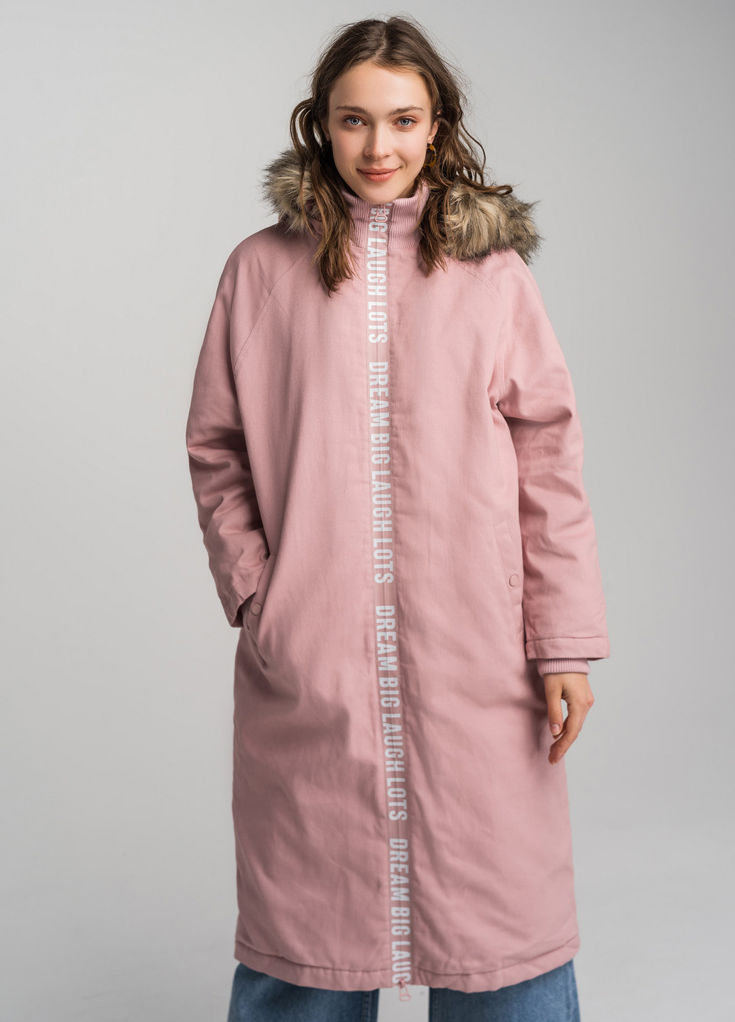 Розовая демисезонная пальто befree
