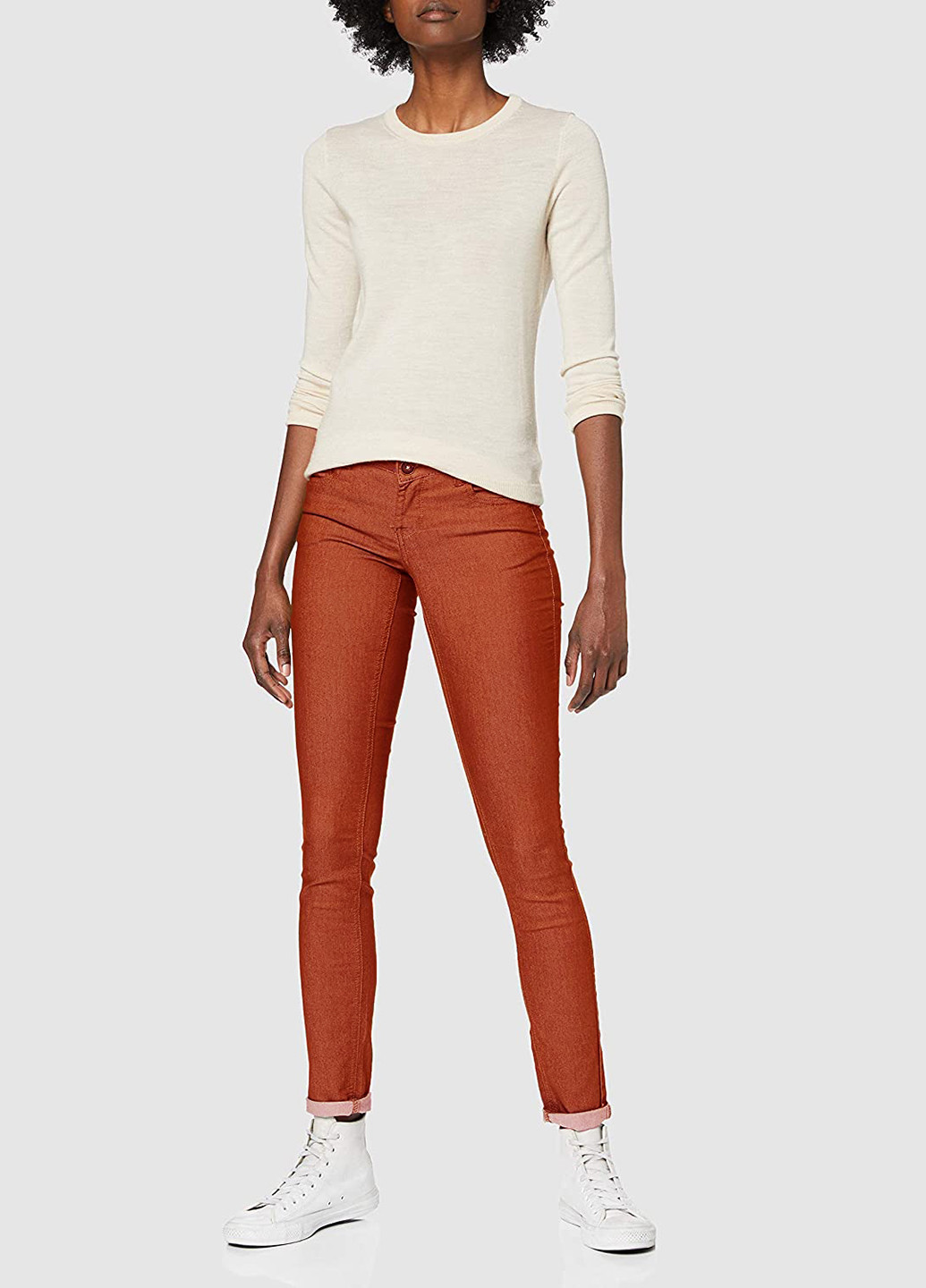 Оранжевые демисезонные джинсы Desires