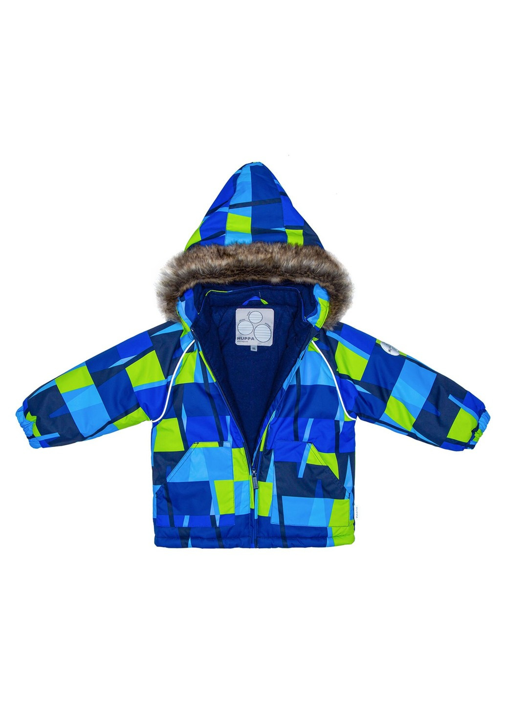 Синій зимній комплект зимовий (куртка + напівкомбінезон) avery Huppa