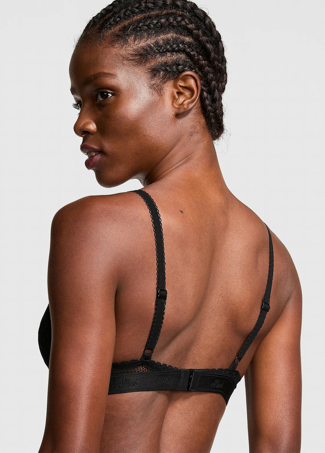 Чорний бюстгальтер Victoria's Secret з кісточками поліестер