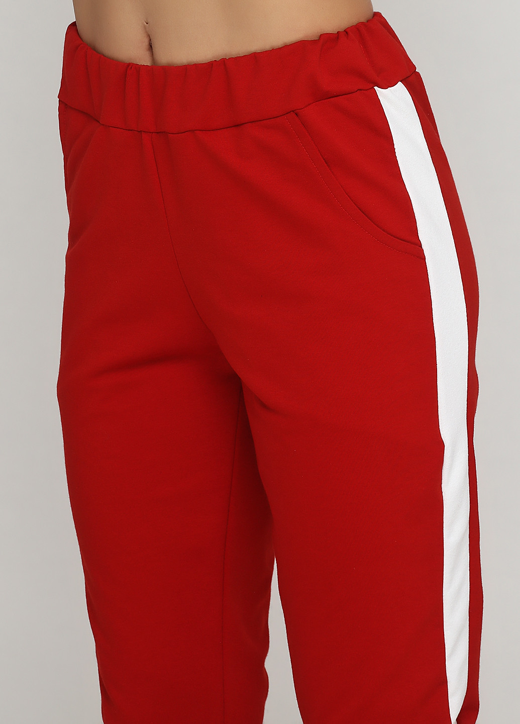 Красные спортивные демисезонные зауженные брюки Original Sport