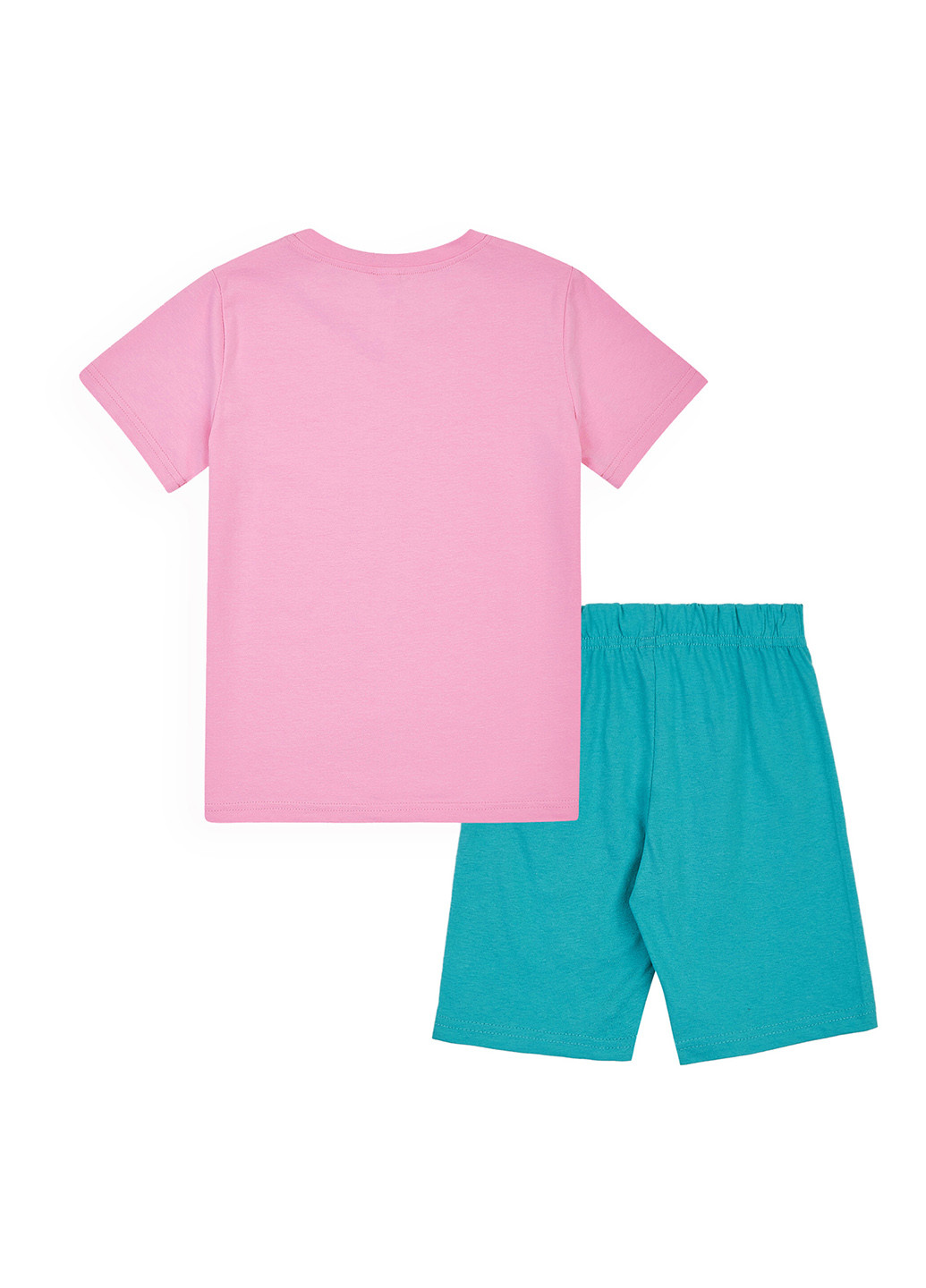Рожевий літній костюм (футболка, шорти) Garnamama
