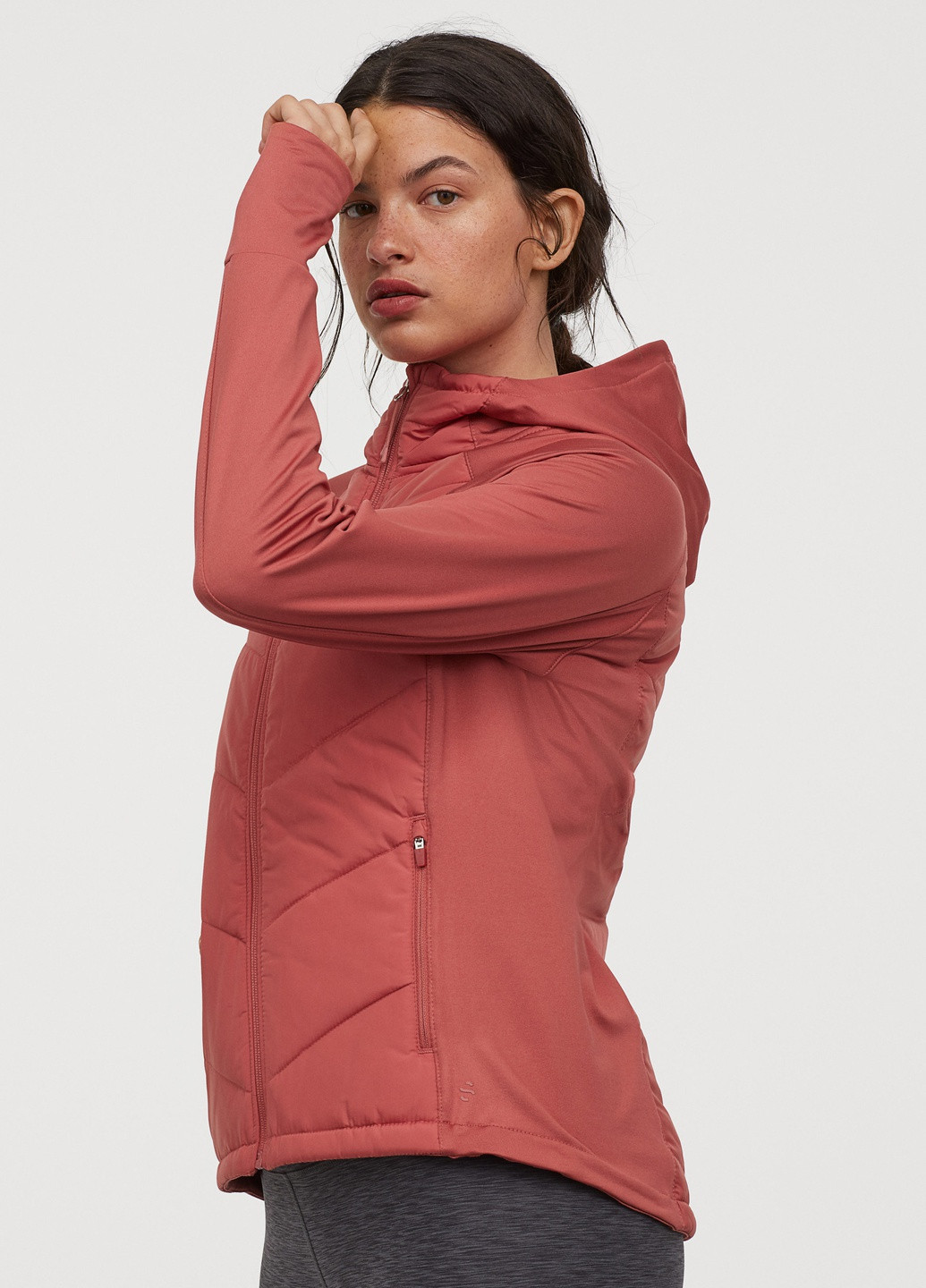 Светло-бордовая демисезонная куртка H&M