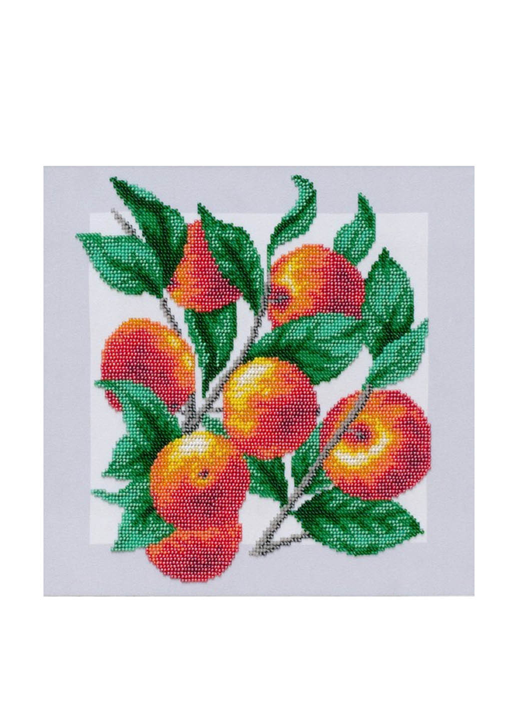 Схема для вышивания бисером Яблочки, 26,5х26,5 см ВДВ (292304398)