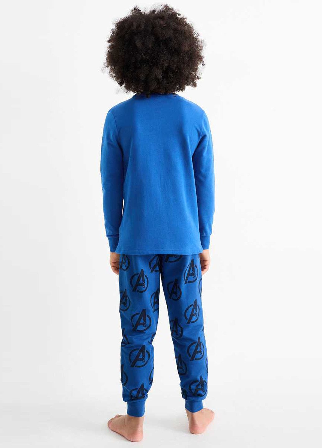 Синяя всесезон пижама (лонгслив, брюки) лонгслив + брюки C&A