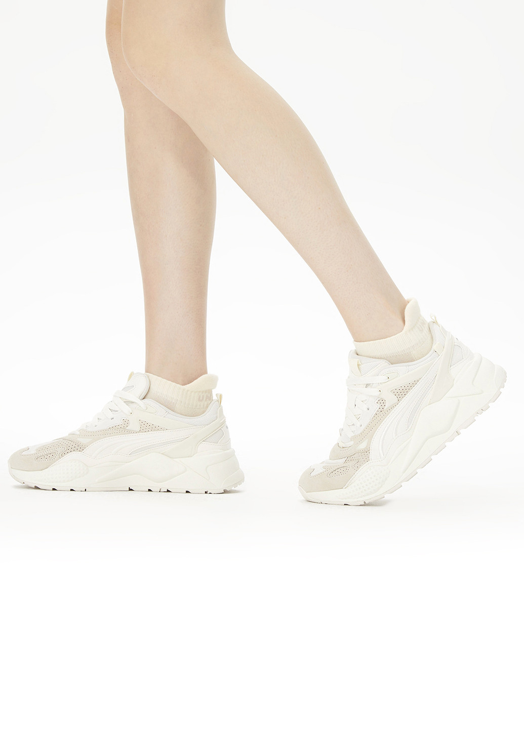 Светло-бежевые носки (2 пары) UNITED4 однотонные (329038203)