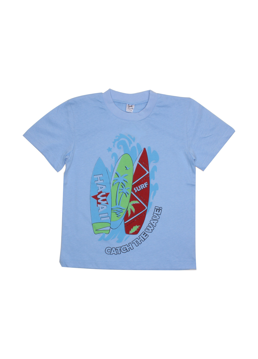 Голубая летняя футболка Валери-Текс