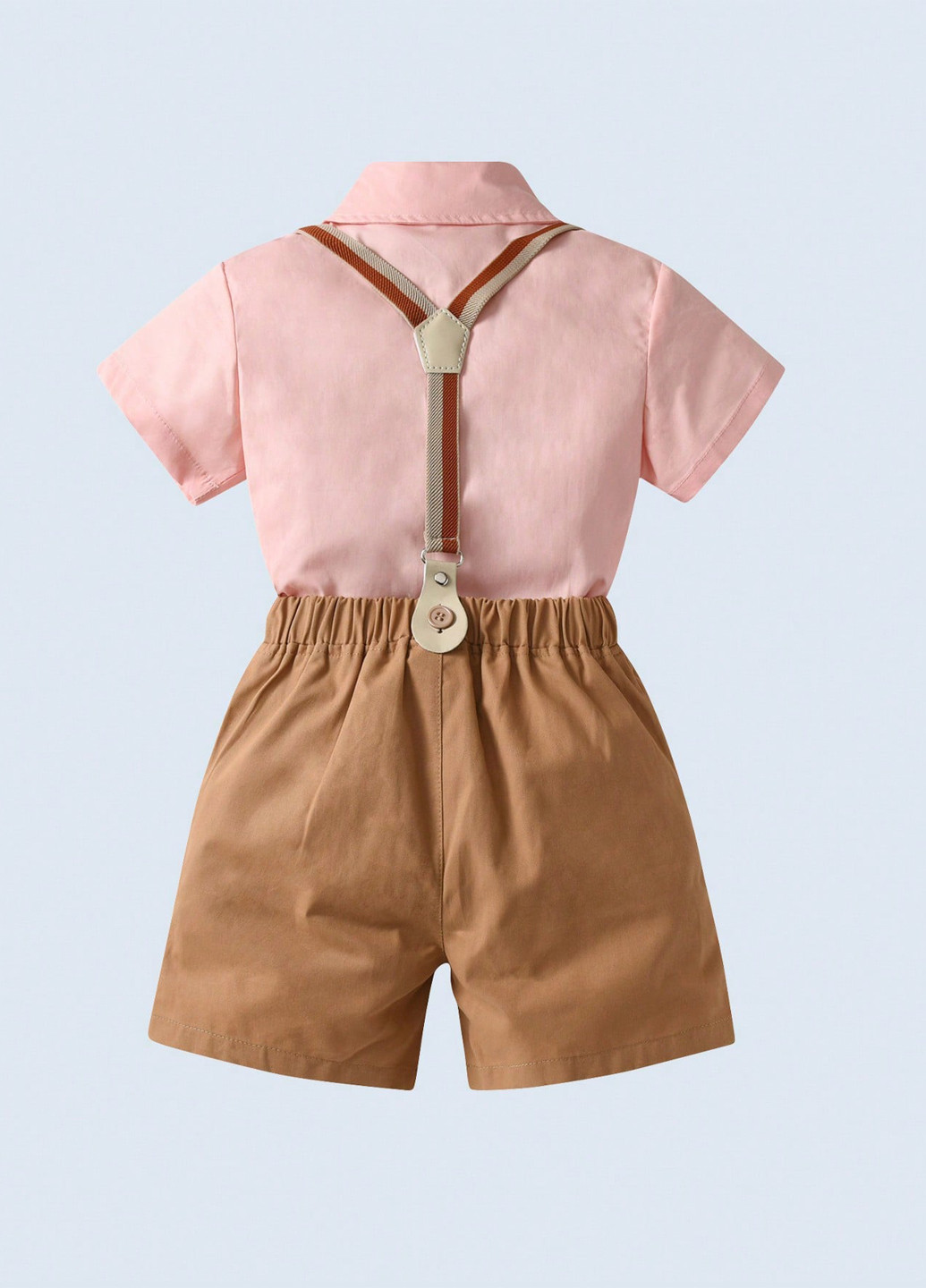 Комбинированный летний костюм (рубашка, шорты) SHEIN