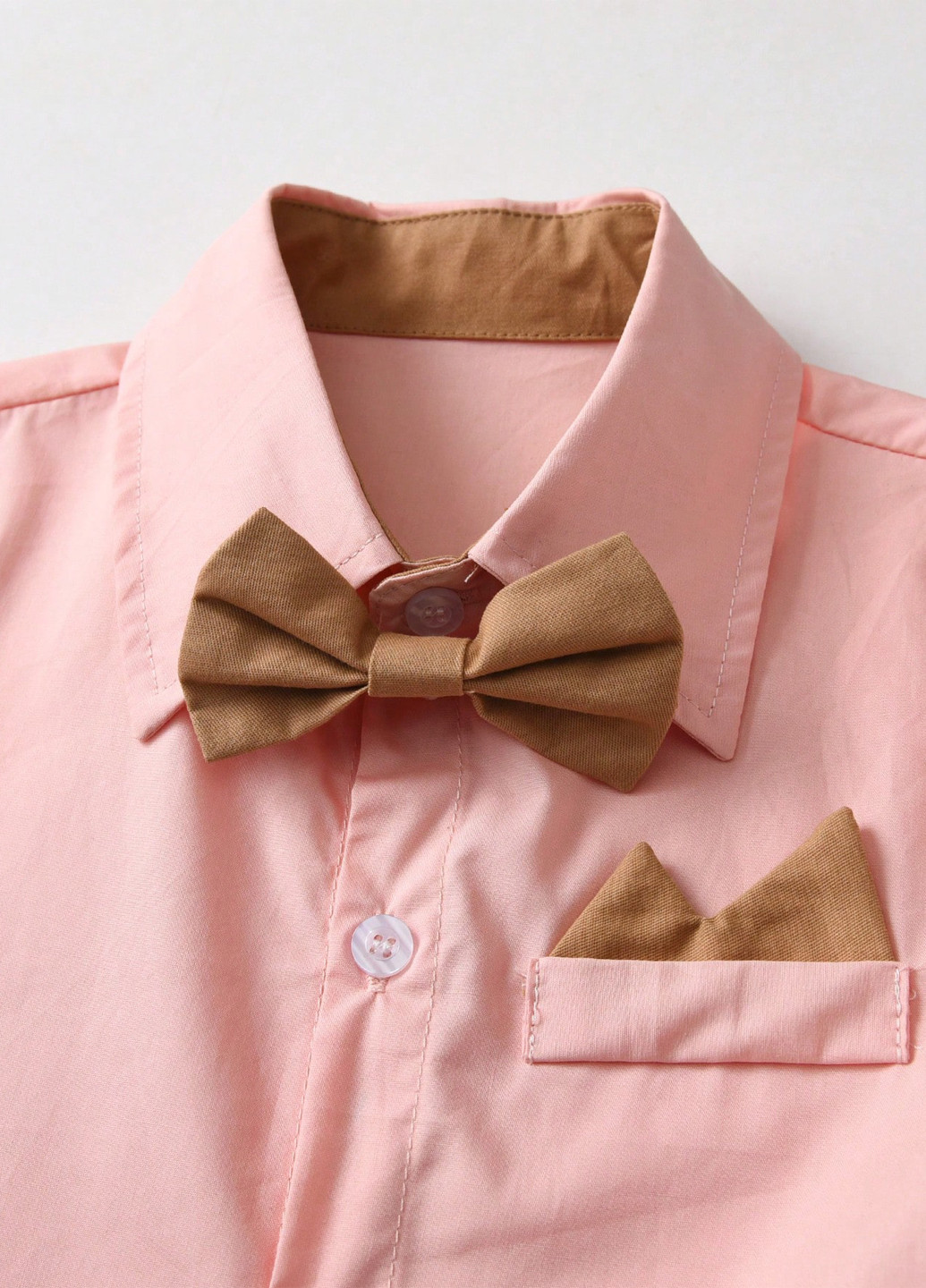 Комбинированный летний костюм (рубашка, шорты) SHEIN