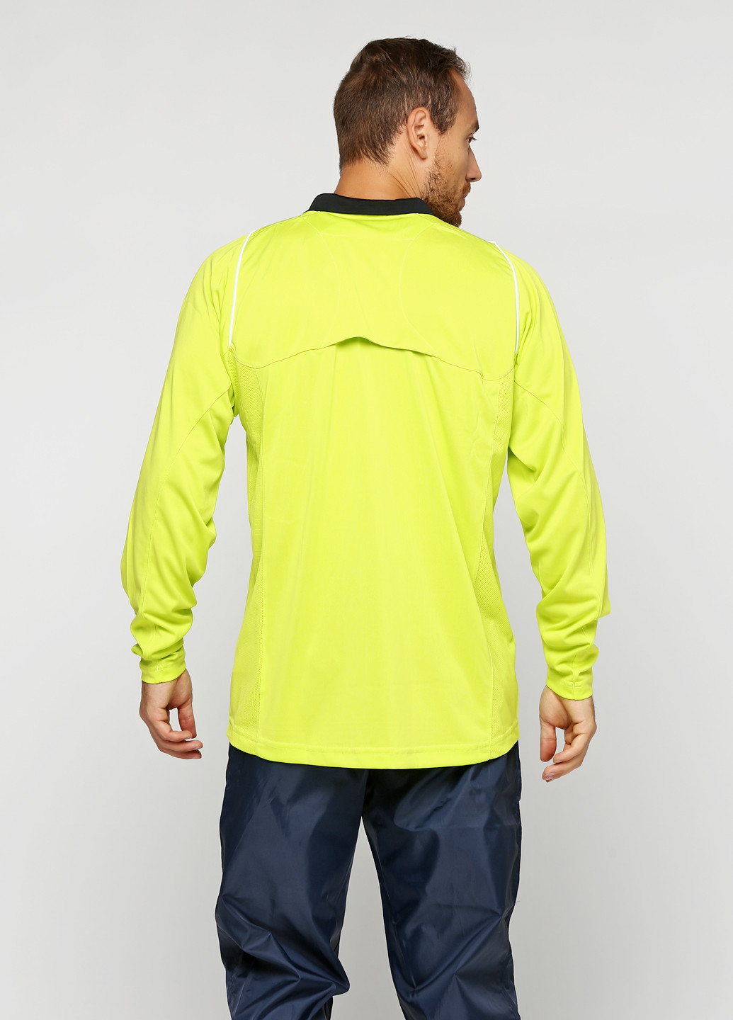 Лимонно-зеленая футболка-поло для мужчин Umbro с логотипом