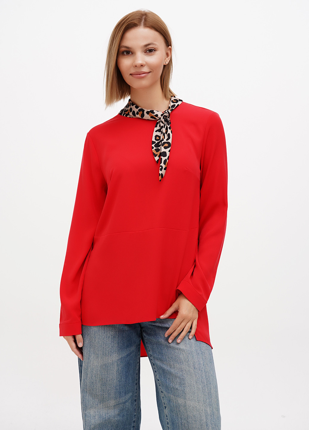Красная блуза Sassofono Club