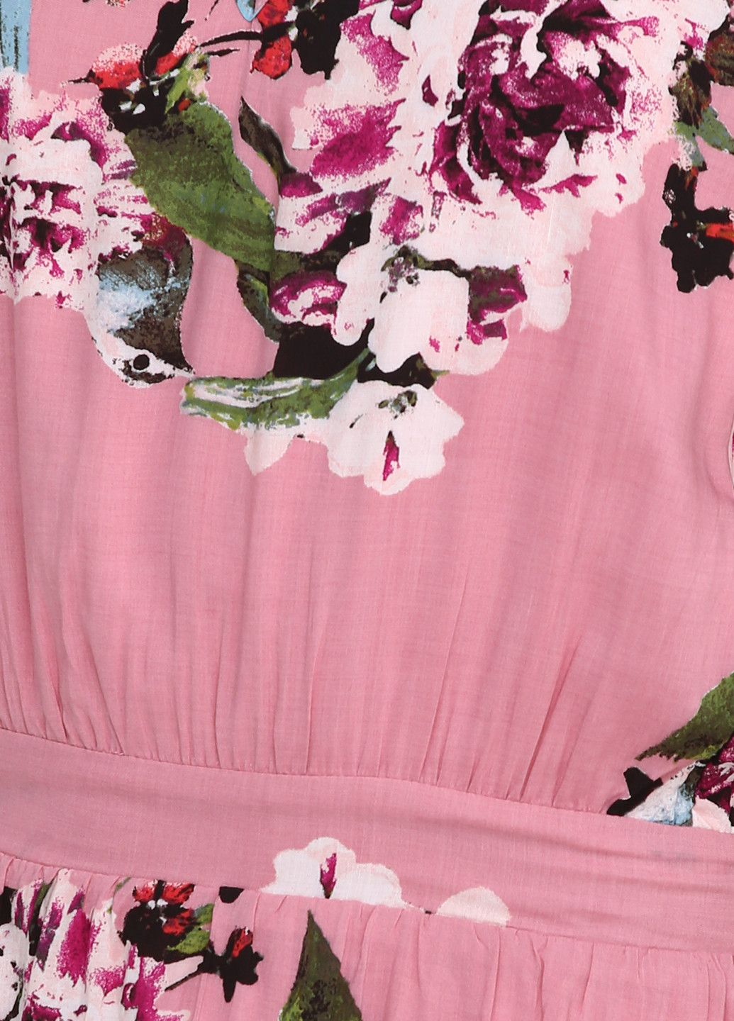 Рожева кежуал сукня кльош Vila з квітковим принтом