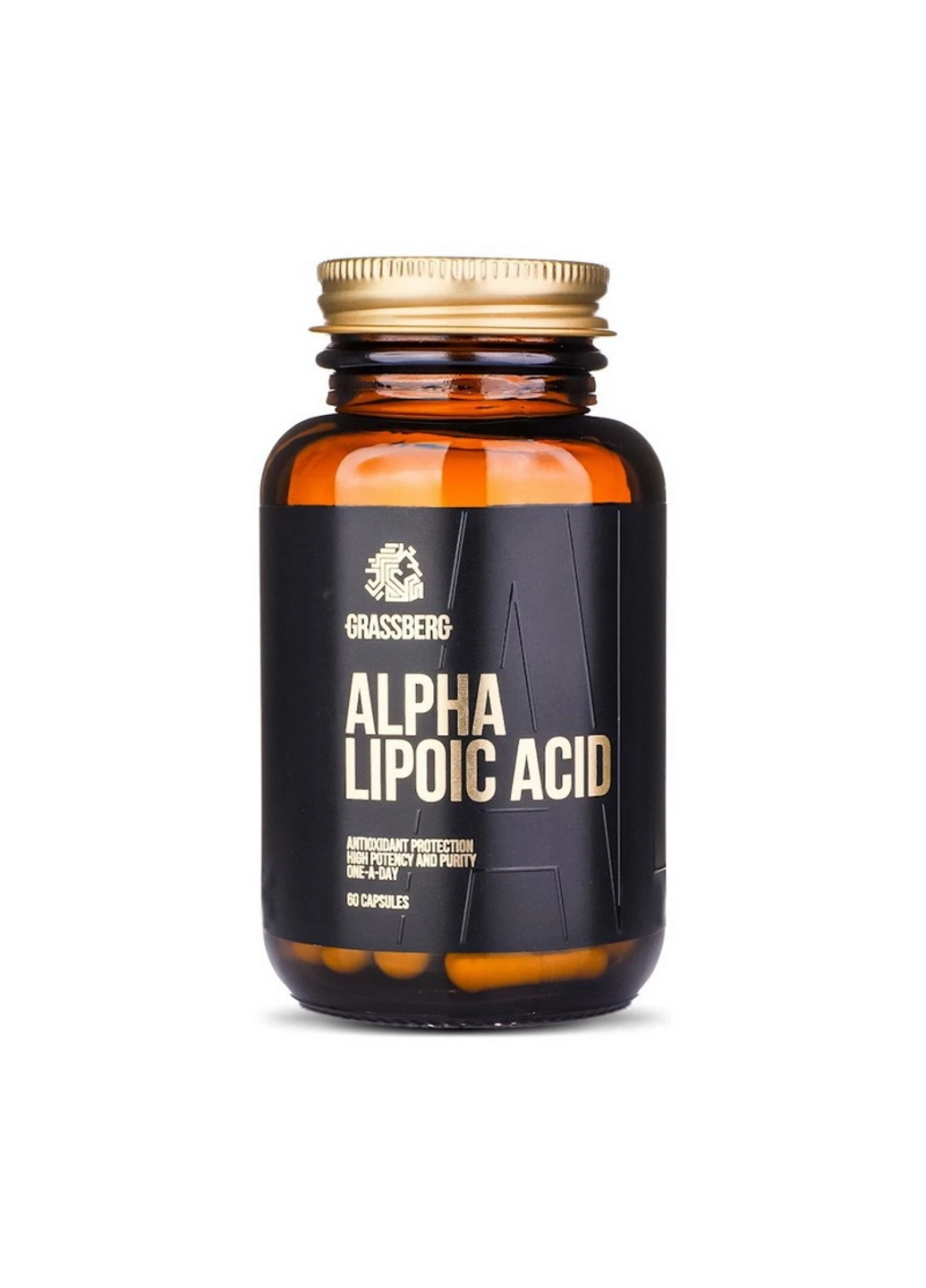 Альфа-липоевая кислота Alpha Lipoic Acid 60 капсул Grassberg (255408179)