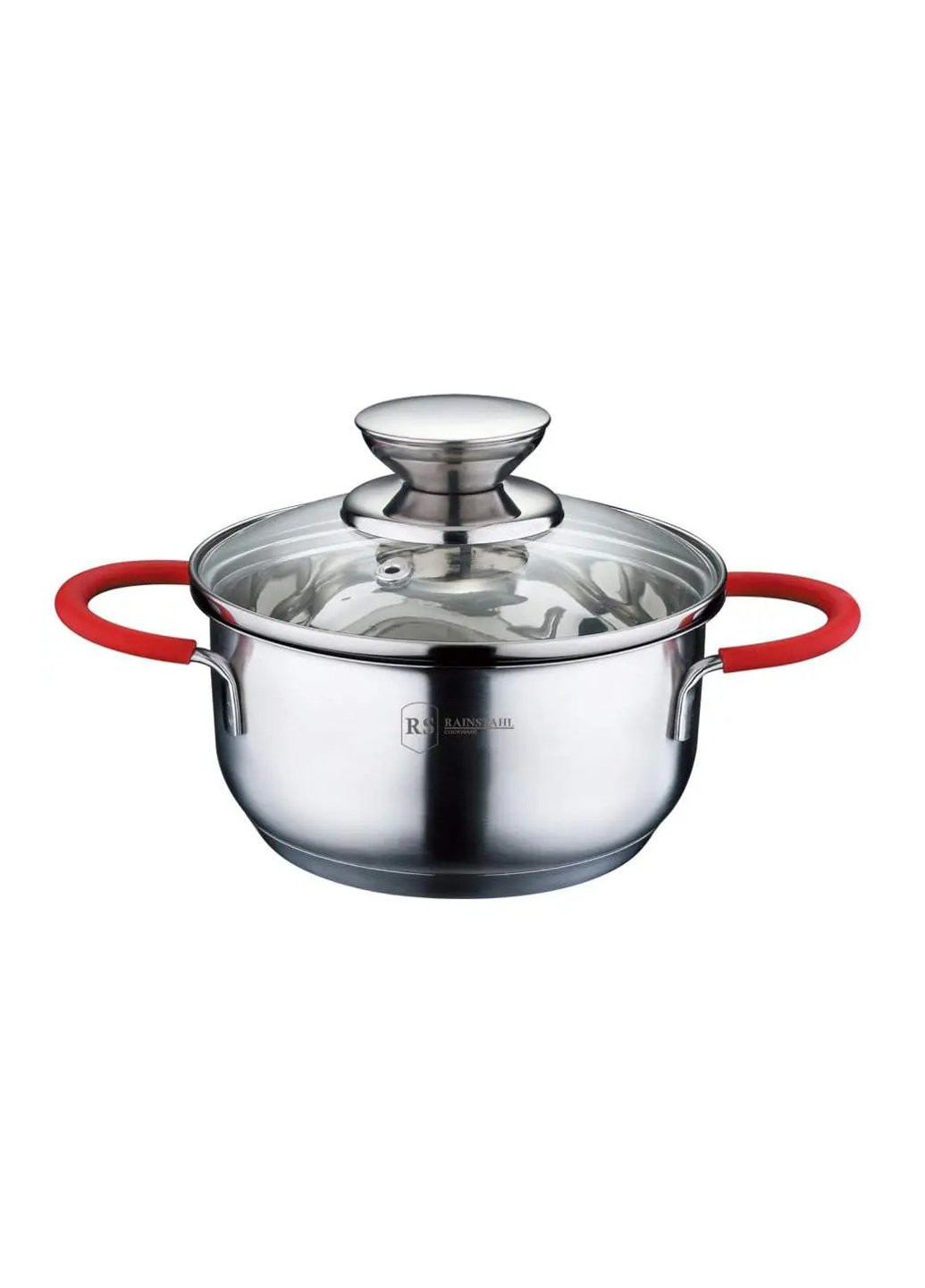 Каструля зі скляною кришкою RS-CS-2106-22 22 см 4.5 л Rainstahl (254642267)