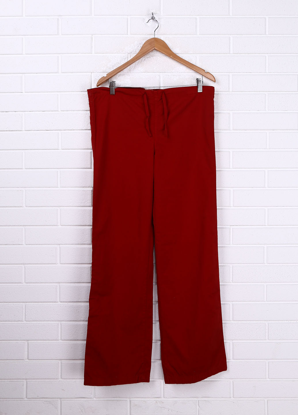 Красные кэжуал демисезонные прямые брюки Onyx