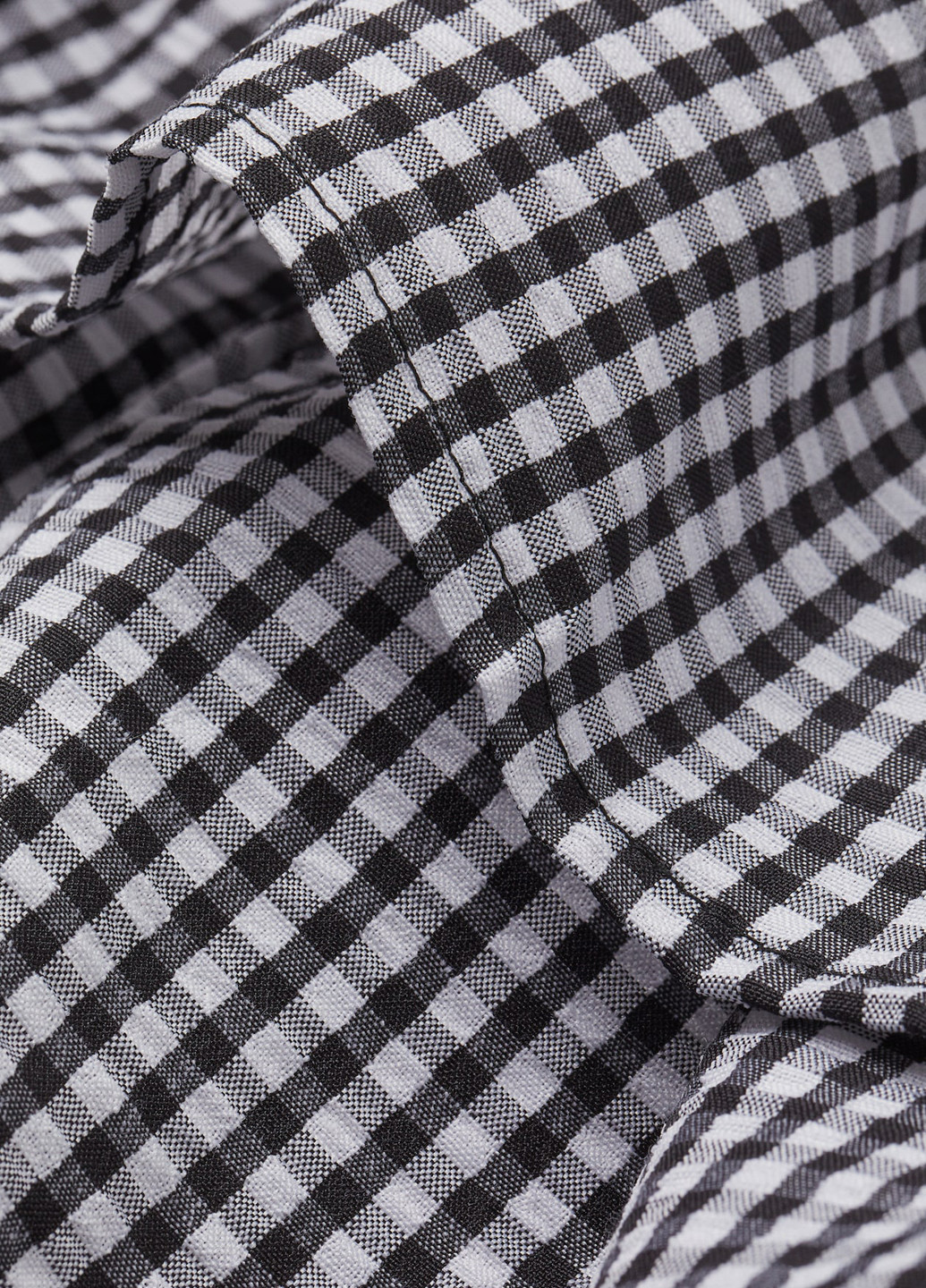 Черно-белое кэжуал платье H&M в клетку