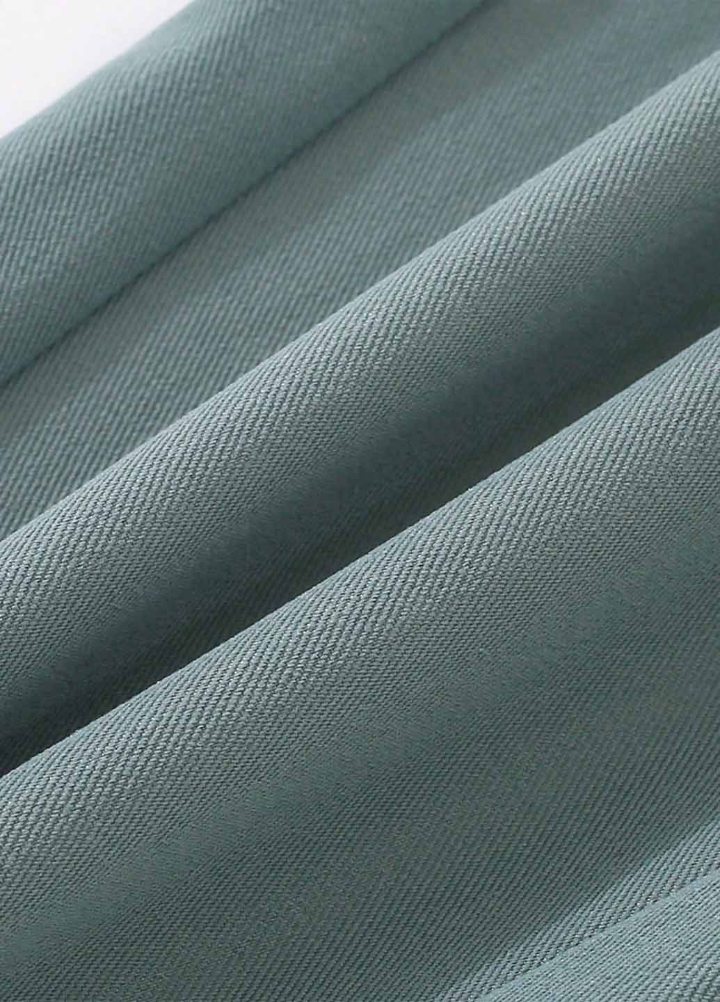 Бирюзовые кэжуал демисезонные брюки зауженные SHEIN