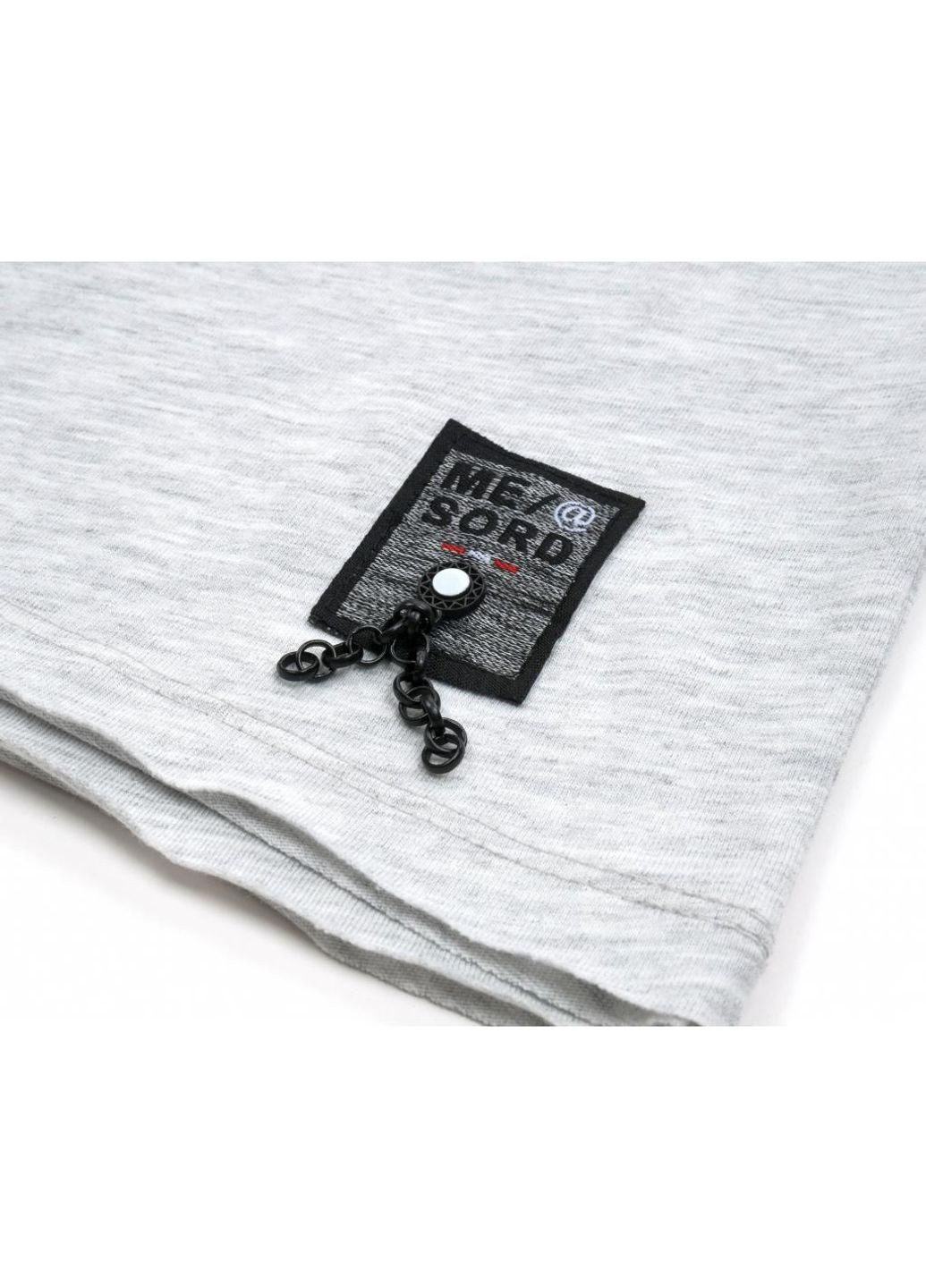 Світло-сіра демісезонна футболка дитяча "brave" (14351-140b-gray) Breeze