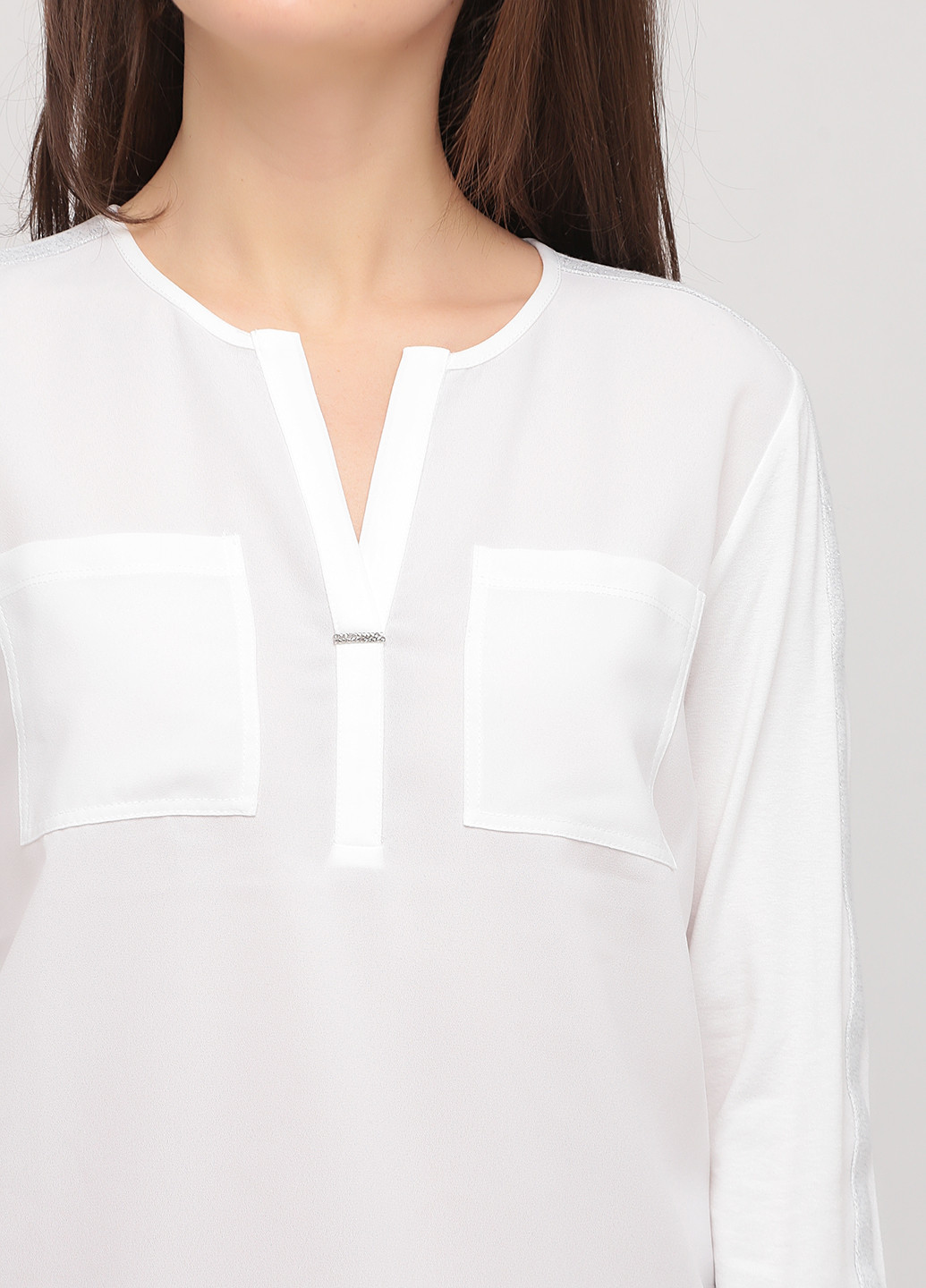 Белая демисезонная блуза Monari