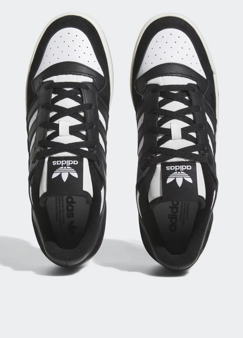Чорно-білі кросівки id6857 демісезон adidas Forum Low Classic Originals
