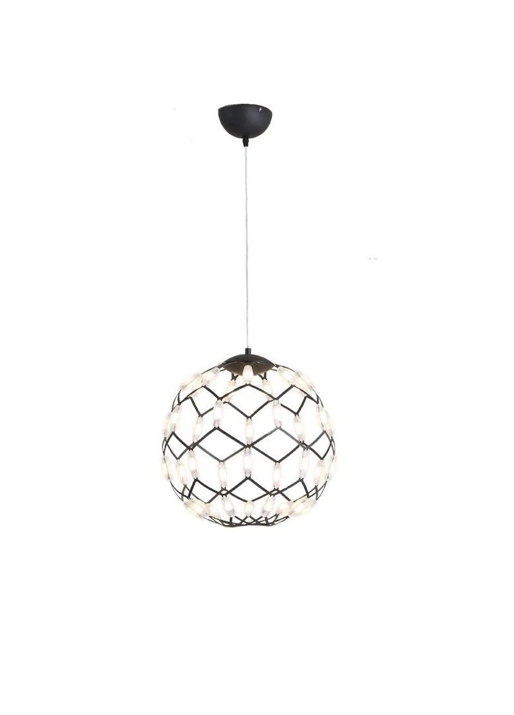 Люстра стельова LED D1289/400-bk-k Чорний 42х40х40 див. Sunnysky (253528023)