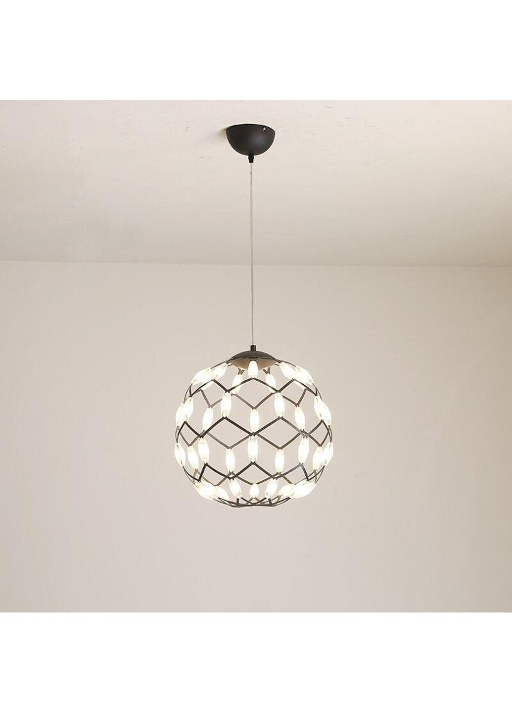 Люстра стельова LED D1289/400-bk-k Чорний 42х40х40 див. Sunnysky (253528023)