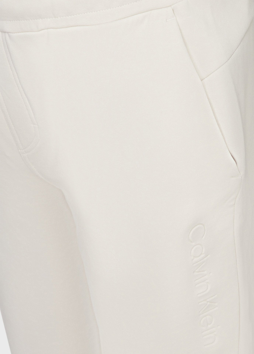 Светло-бежевые кэжуал демисезонные джоггеры брюки Calvin Klein