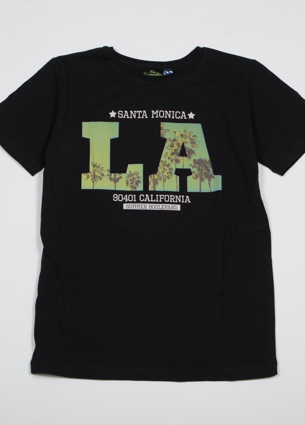 Черная летняя футболка TOM DU