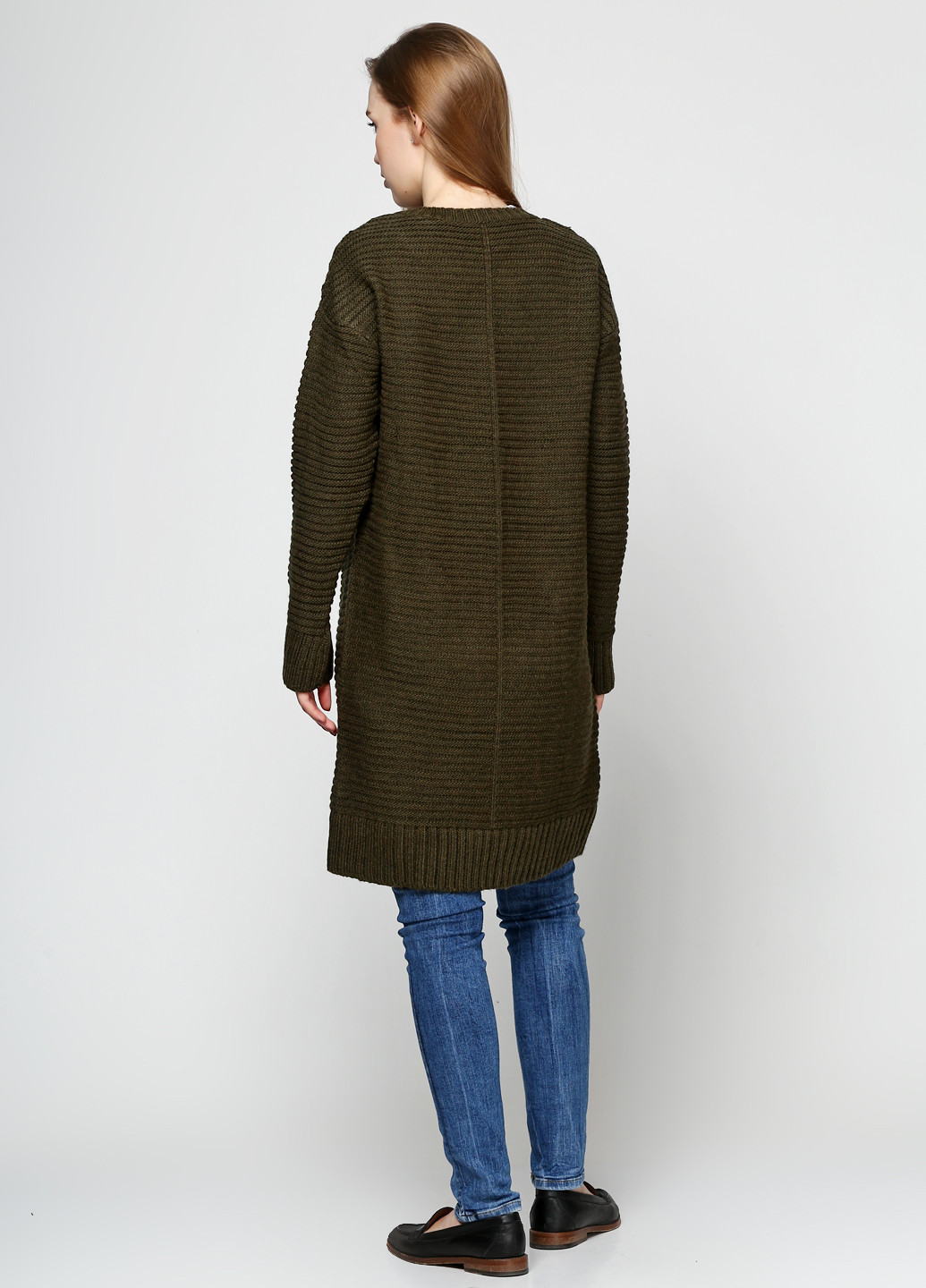 Темно-зелений зимовий джемпер джемпер Nefise