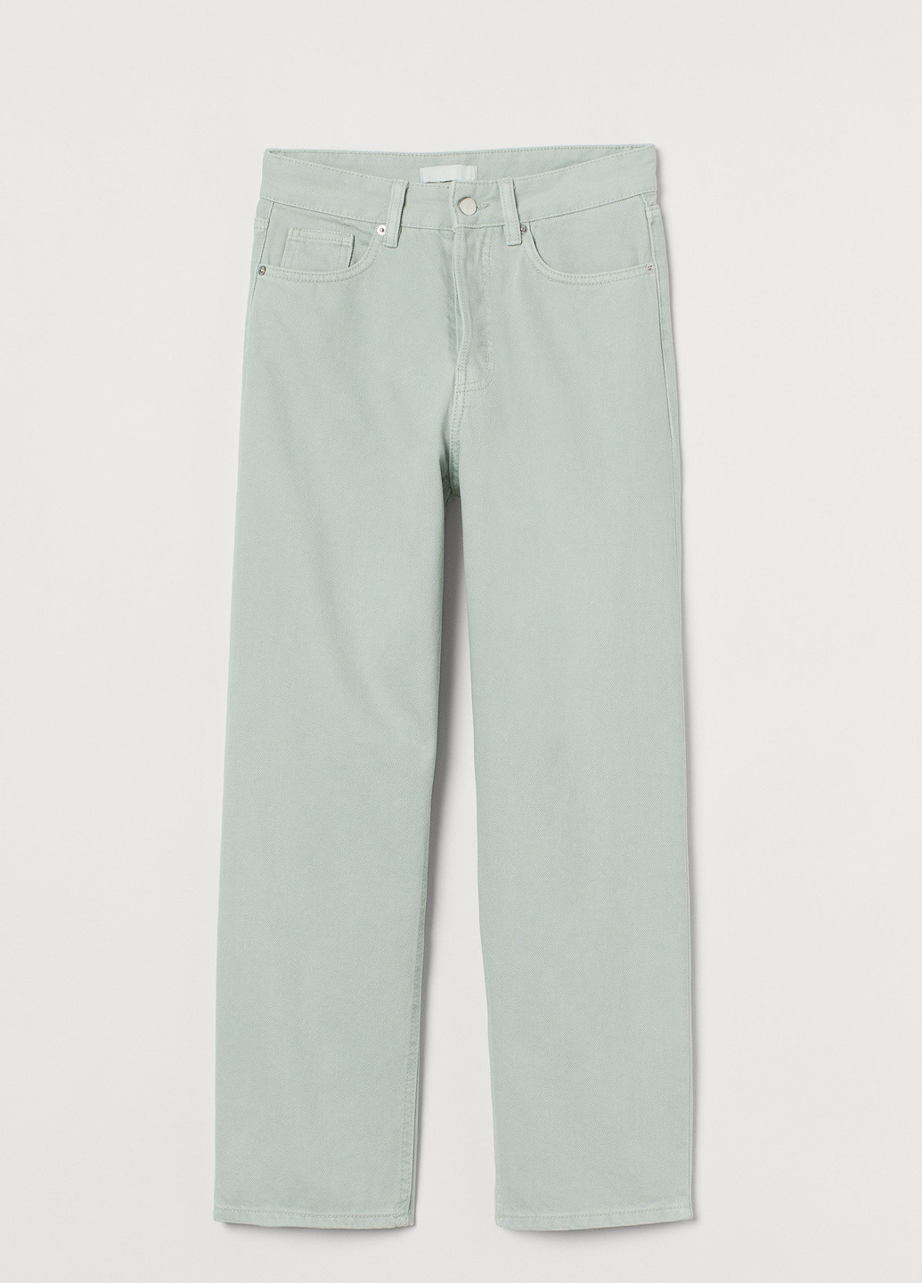 Мятные демисезонные джинсы H&M