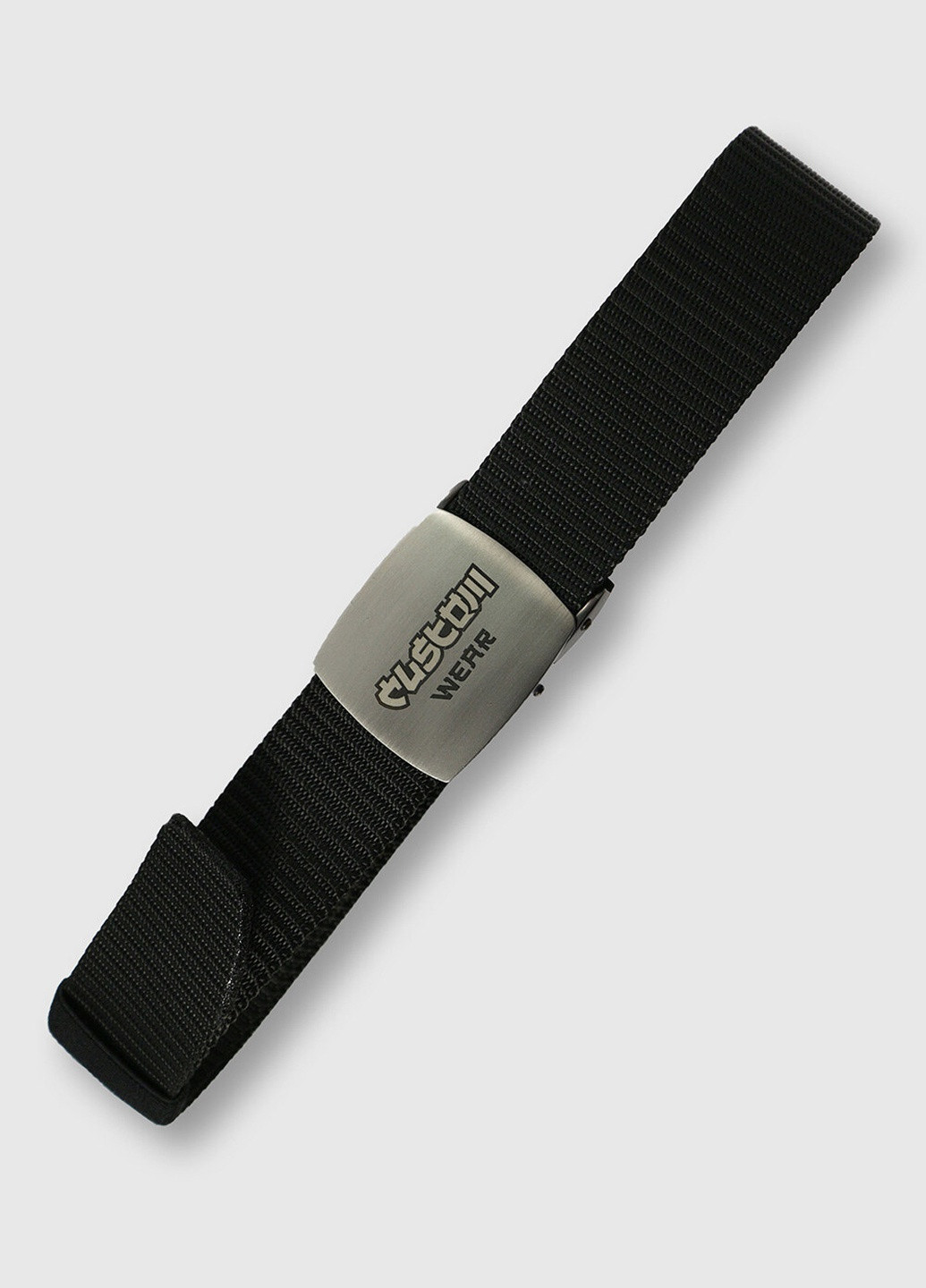Ремень черный с металлической жестью с гравировкой Custom Wear (254399977)