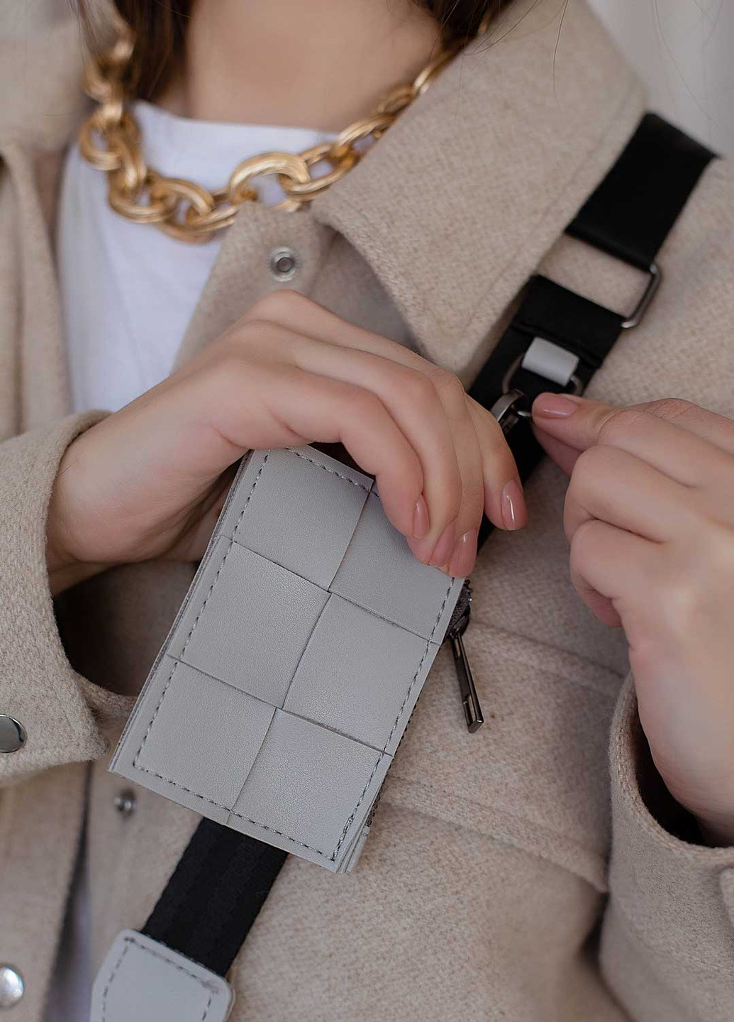 Сумка женская кросс боди экокожа (wel-63701) Серая WeLassie (253982628)