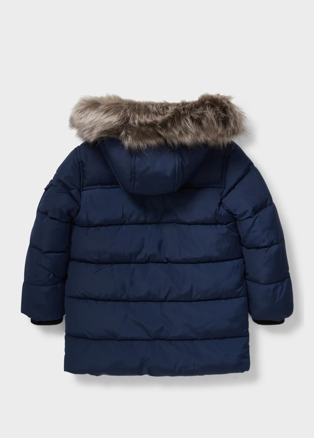 Синяя детская куртка для мальчика зима C&A