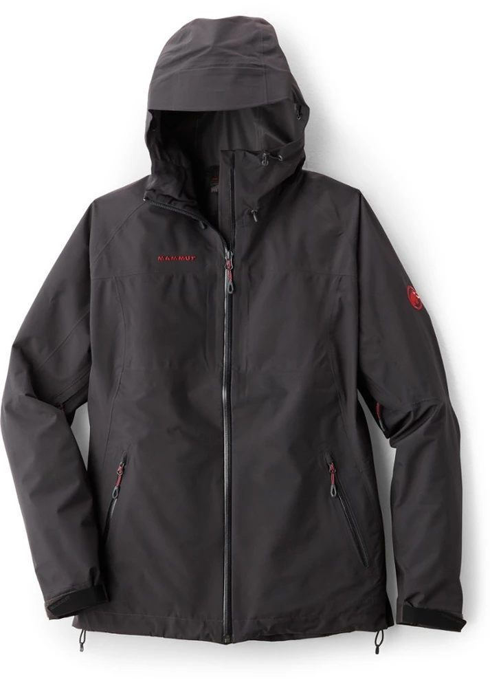 Черная демисезонная водонепронецаемая куртка gore-tex® Mammut