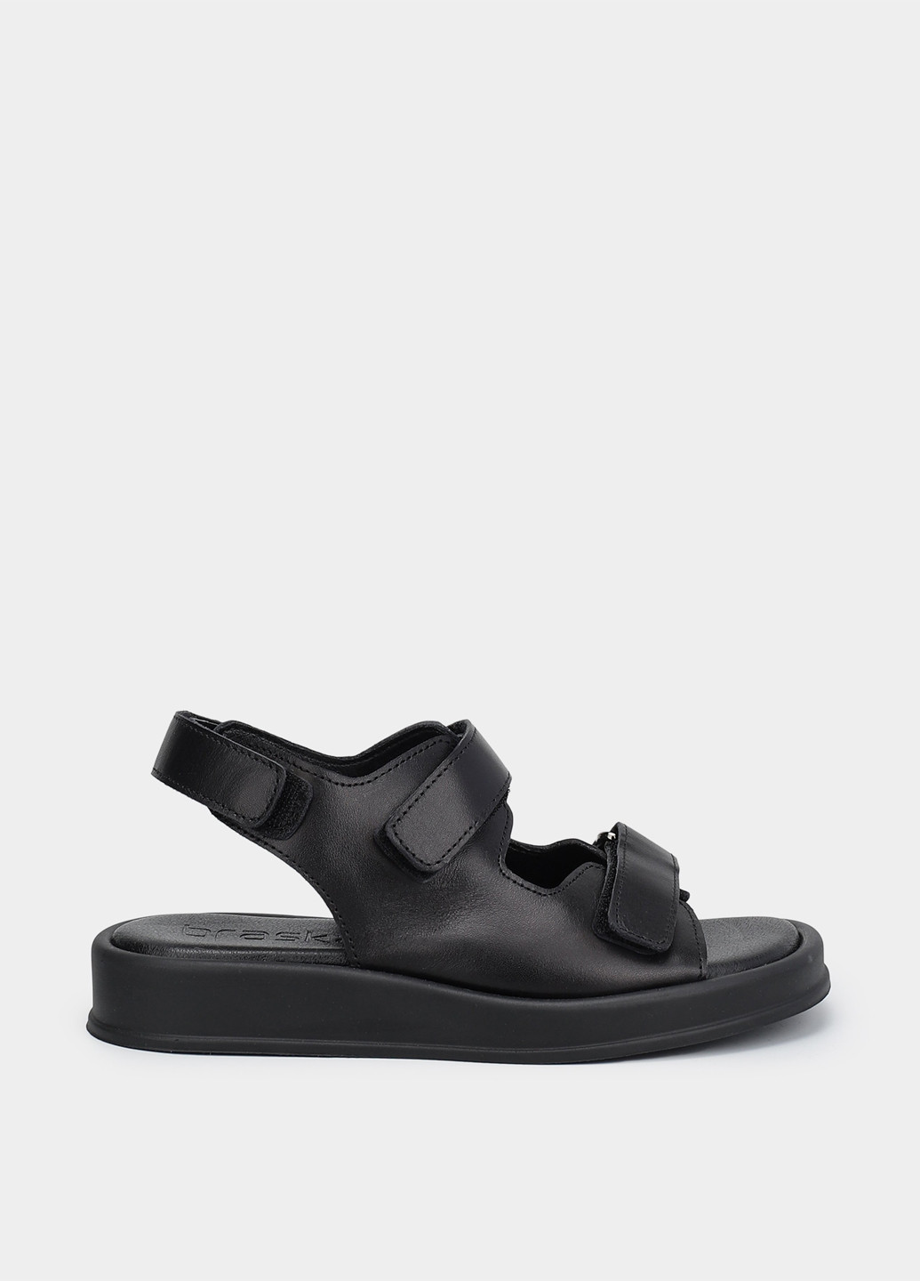 Черные кэжуал сандалии Braska на липучке