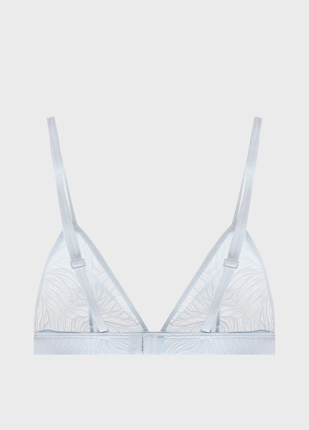 Блакитний тріенджел бюстгальтер Calvin Klein без кісточок поліамід
