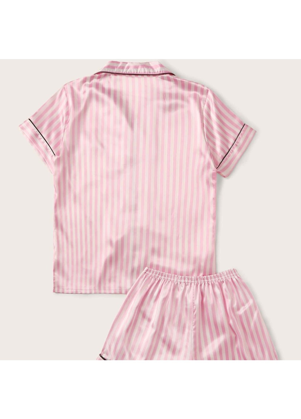 Рожева всесезон піжама жіноча dreams сорочка + шорти Berni Fashion 58924