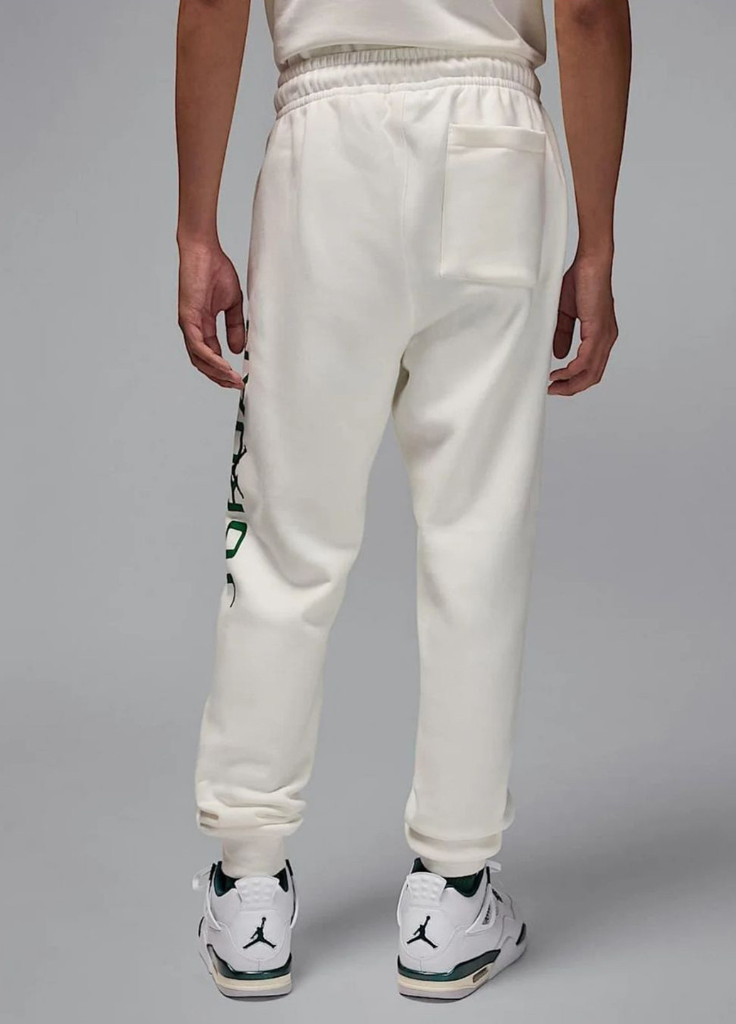 Белые спортивные демисезонные джоггеры брюки Jordan