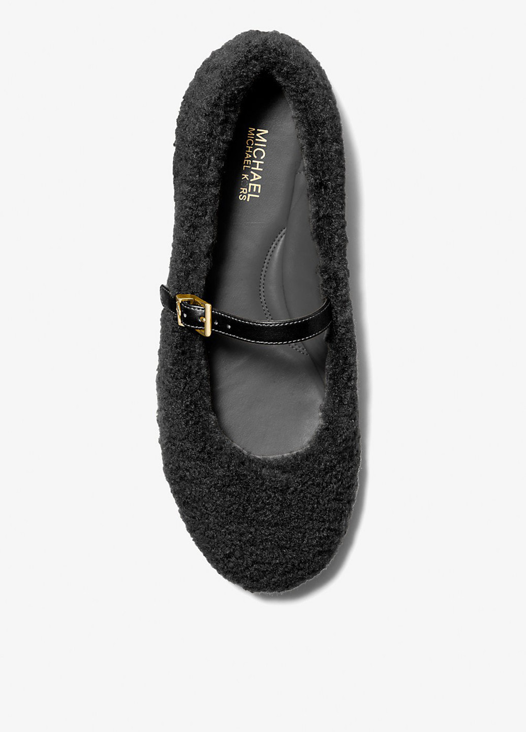 Жіночі балетки Michael Kors | чорні однотонні логотип штучне хутро (321974734)
